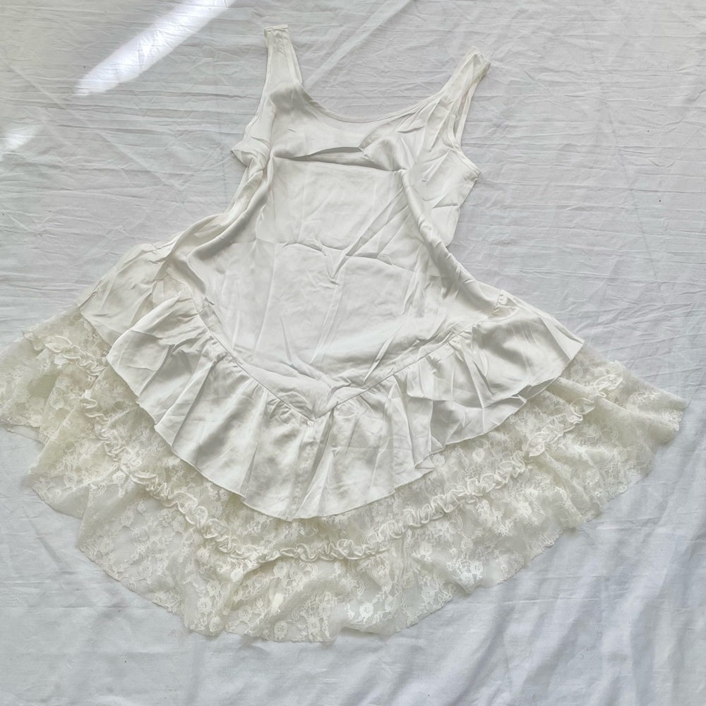 Vintage y2k White Lace Dress